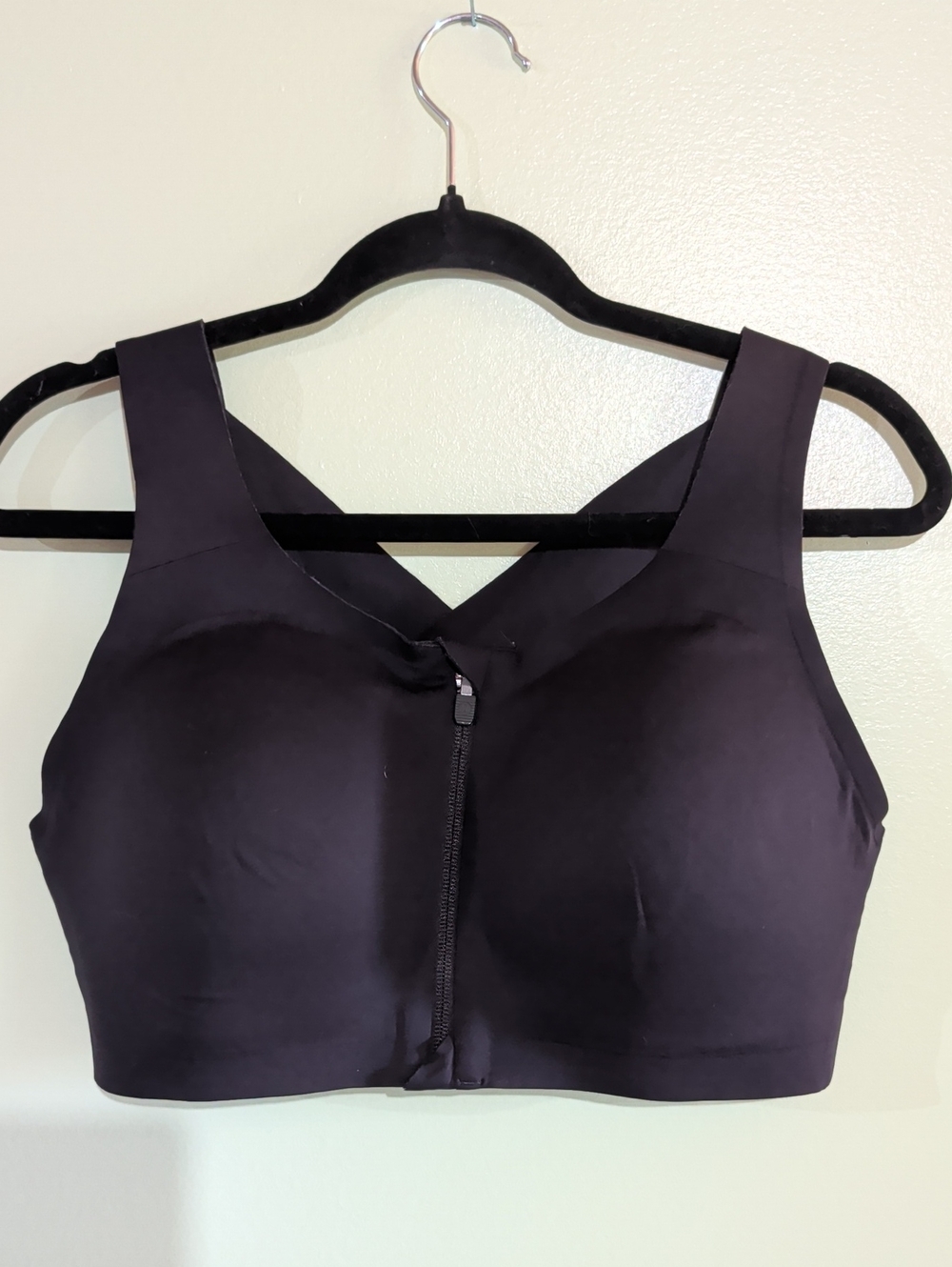 lululemon athletica Enlite Black Front-Zip High Support Sports Bra